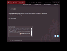 Tablet Screenshot of dosculturas.com